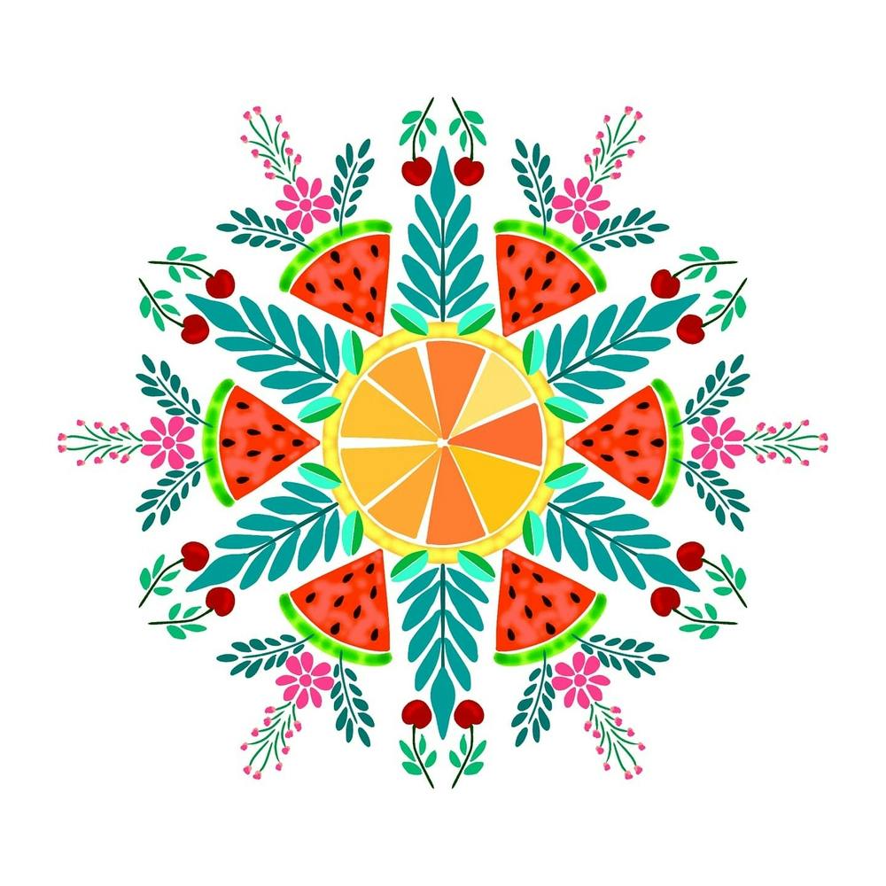 Watermelon Mandala - Summer Vibes