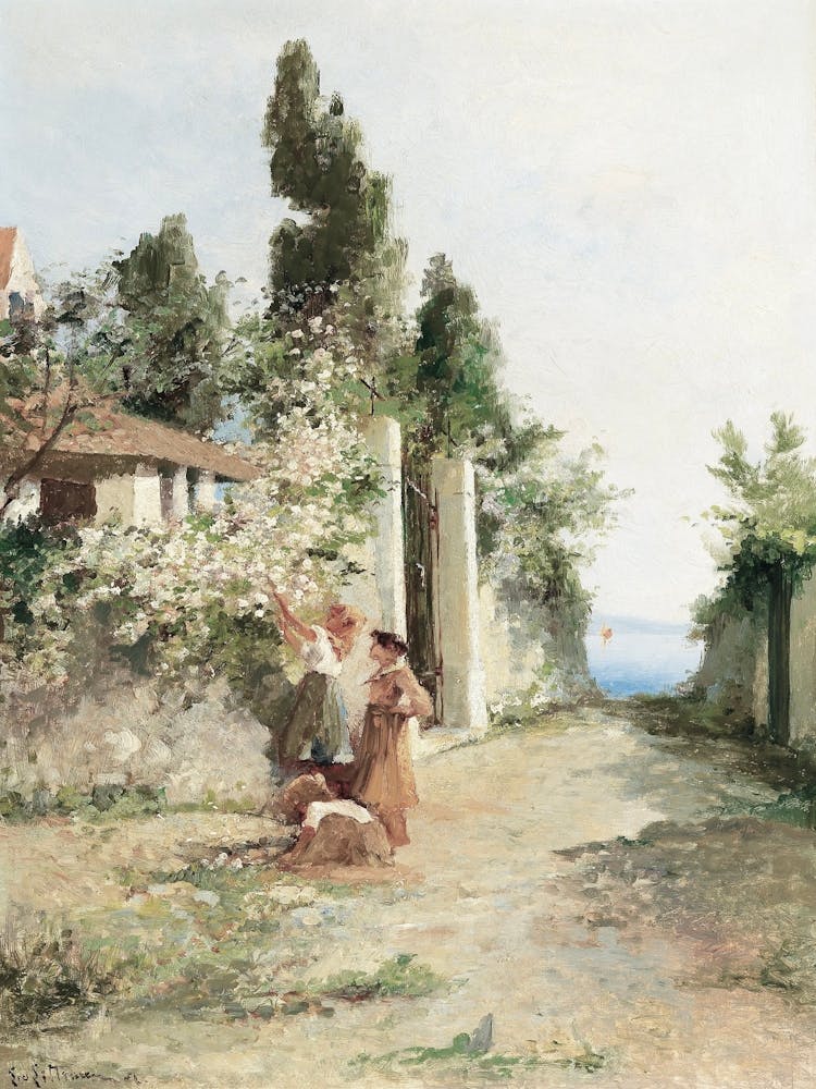 Two Women On A Path