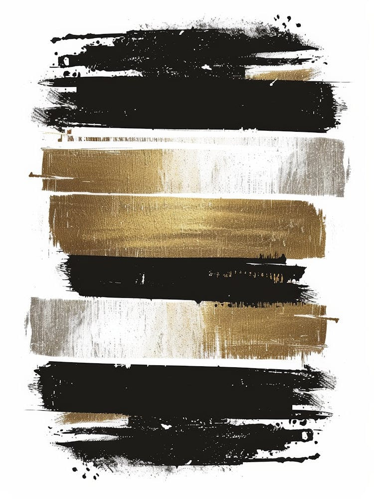 Gold And Black Canvas Print 54