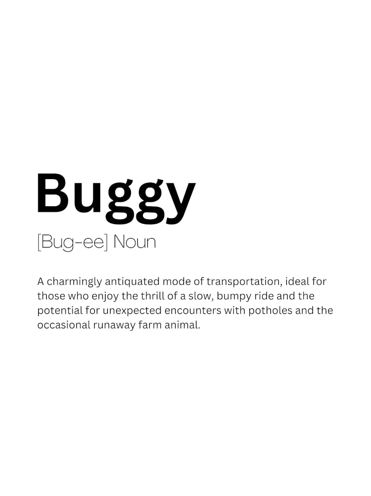 Buggy Definition Meaning