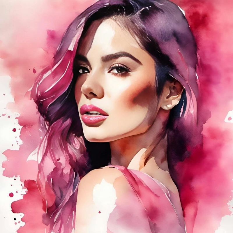 Watercolor Portrait Of A Woman 1
