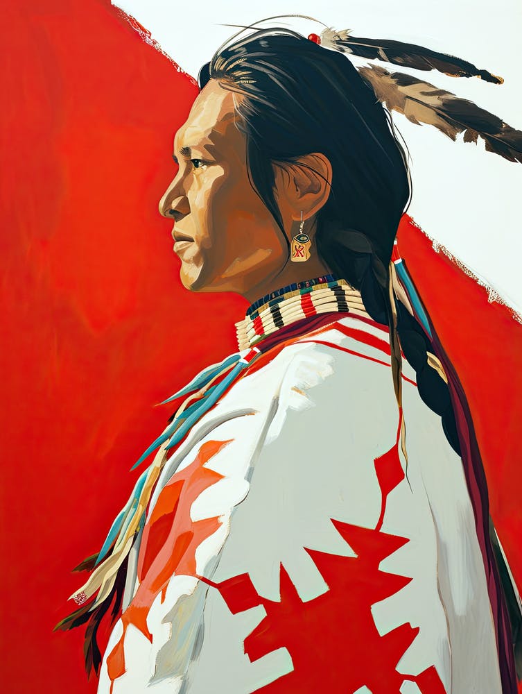 Tuscarora Ruhe in Abstrakter Kunst ! Native American Art