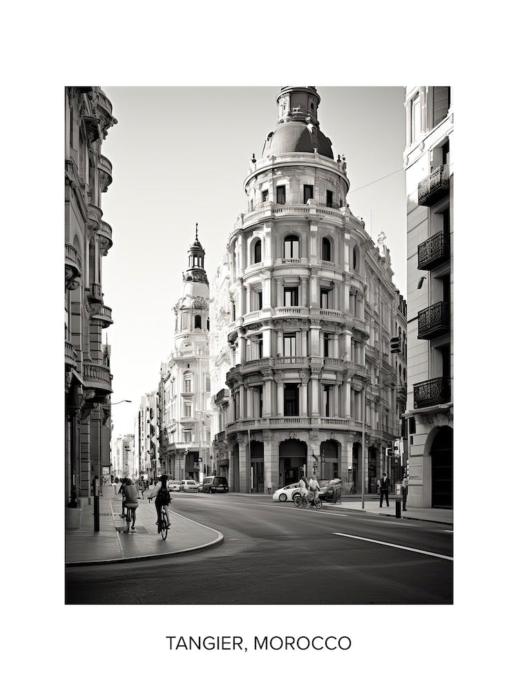 Poster Of Valencia, Spain, Photography In Black And White 1