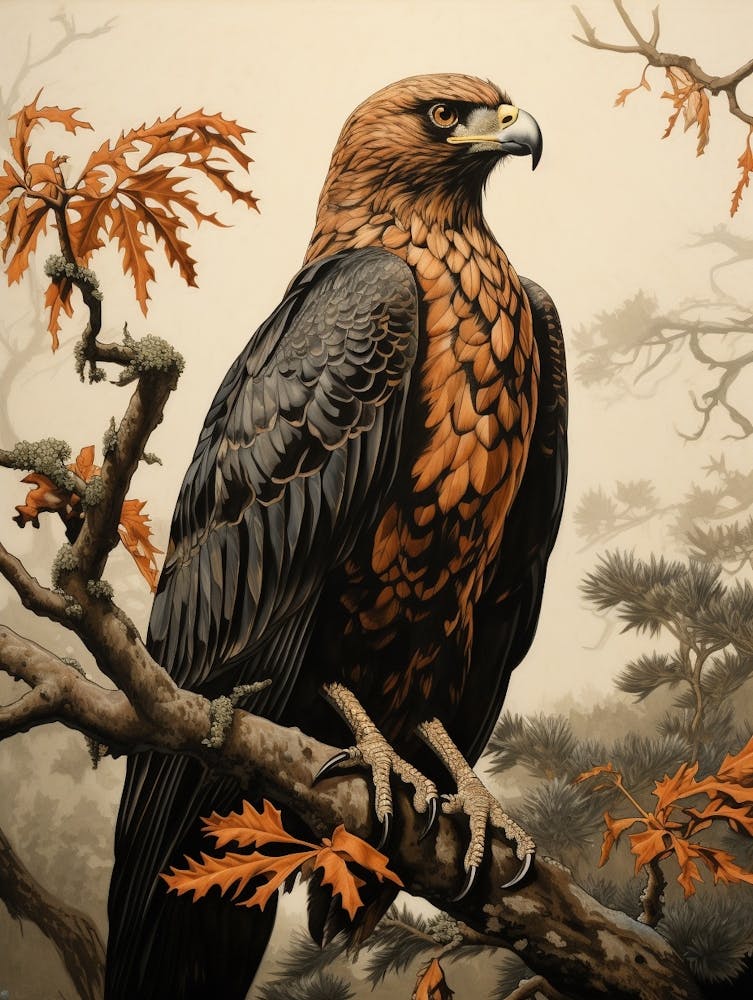 Dark And Moody Botanical Eagle 1