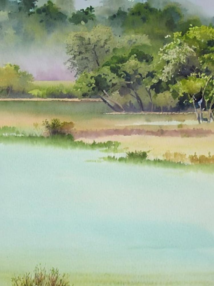 Ranthambore National Park India Water Colour Poster