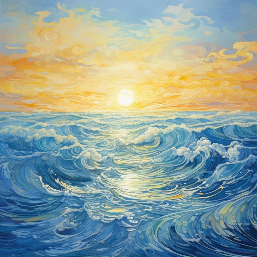 Sunset Over The Ocean 5