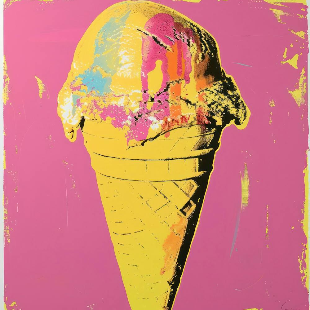 Ice Cream Cone Pop Art 4