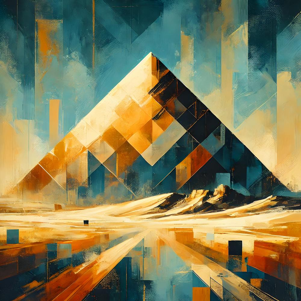 Eternal Sands Abstract Great Pyramid Of Giza