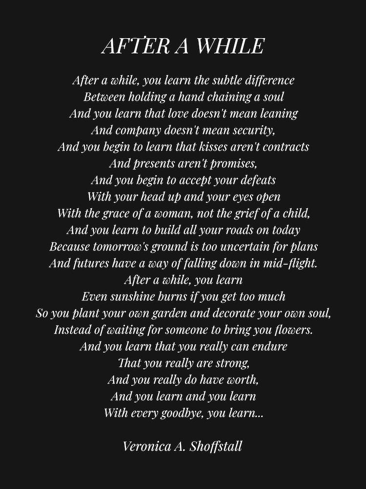 After A While (Black background)