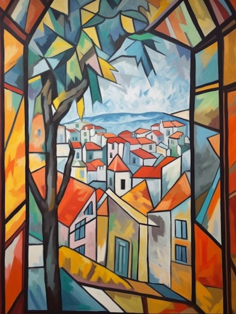 Window View Havana Of In The Style Of Cubism 2