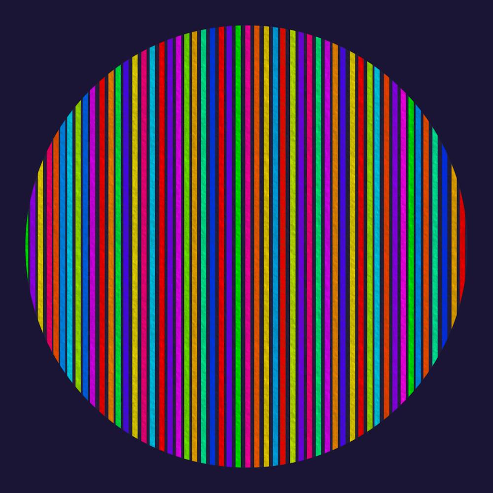 Rainbow Stripes in a Circle 1