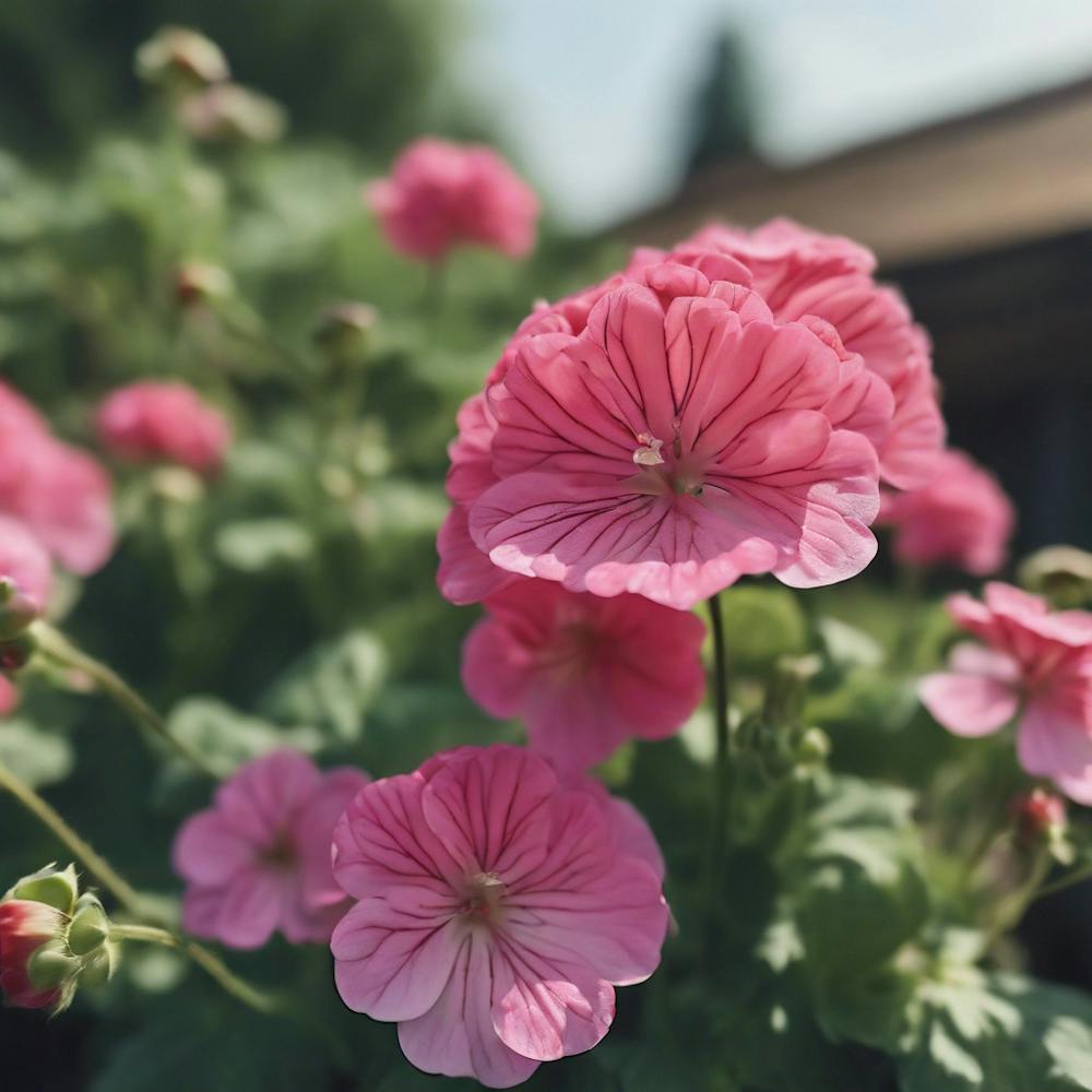 Pink Geraniums
