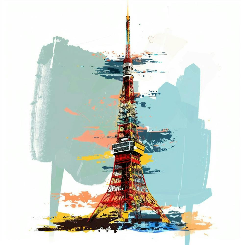 Tokyo Tower Painting