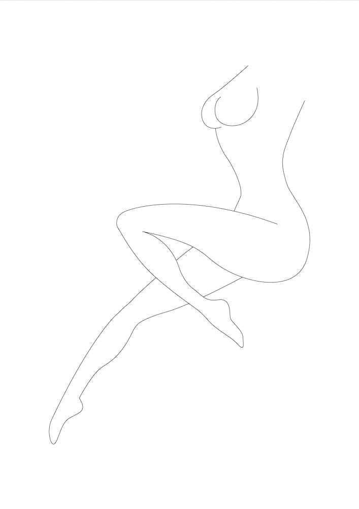 Frauenkörper Linie