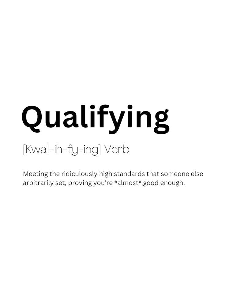 Qualifying Definition Meaning
