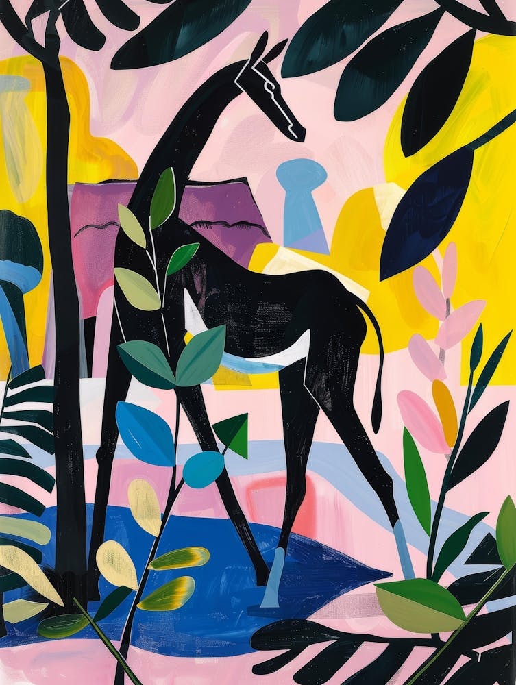 Giraffe In The Jungle 8