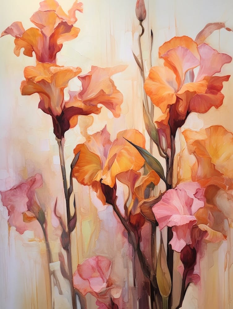 Fall Flower Painting Gladiolus 2