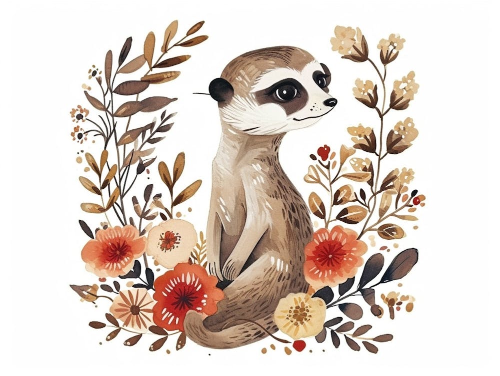 Little Floral Meerkat 2