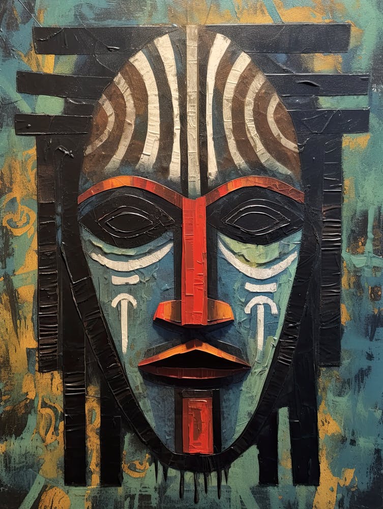 Masked Memories; African Tribal Tapestry