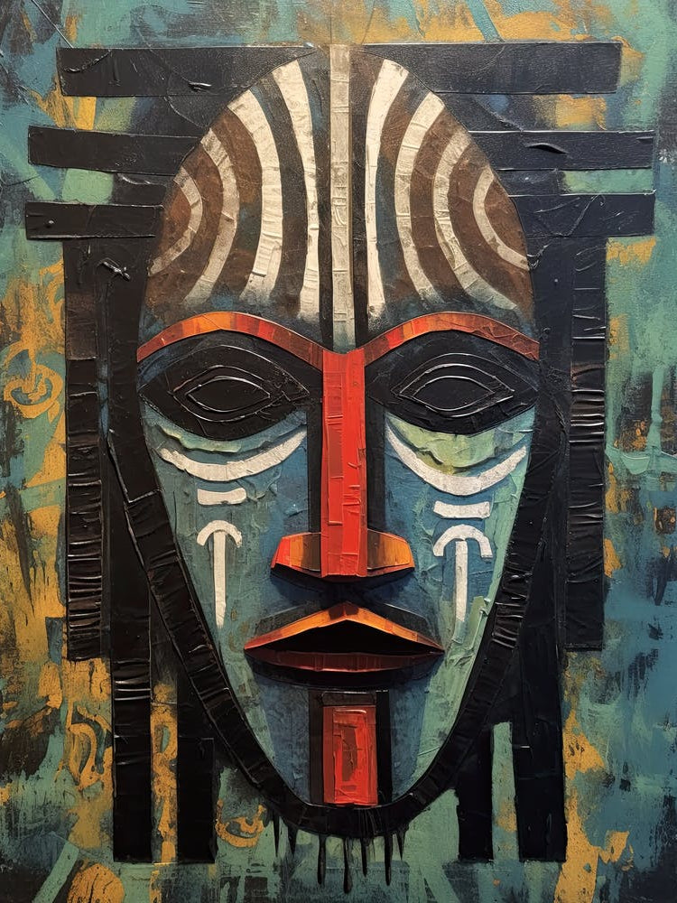 Masked Memories; African Tribal Tapestry