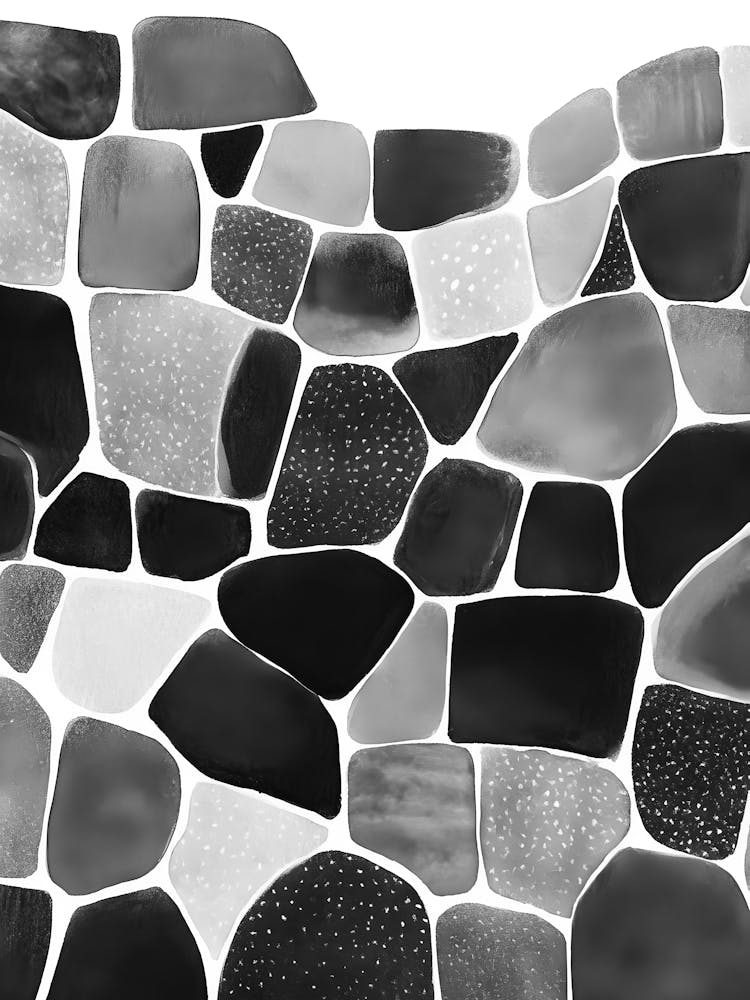 Black And White Rocks