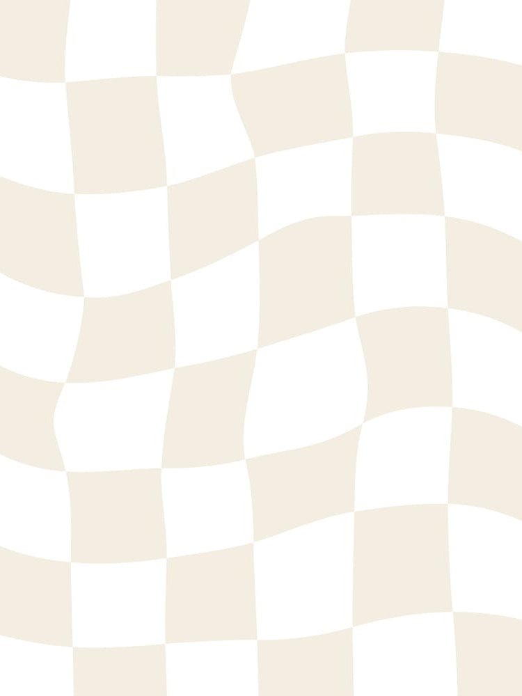 Checkerboard - Beige And White