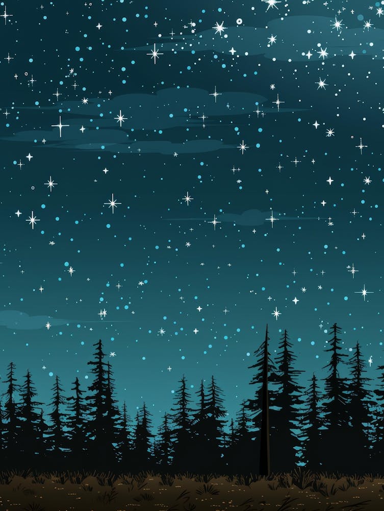 Night Sky With Stars 2