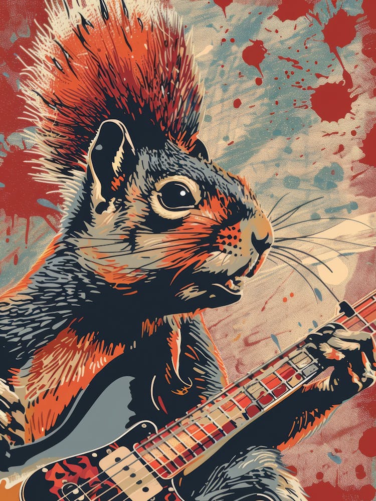 Squirrel Playing Guitar