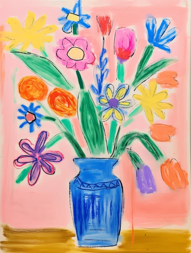 Flower Painting Fauvist Style Flowers 2