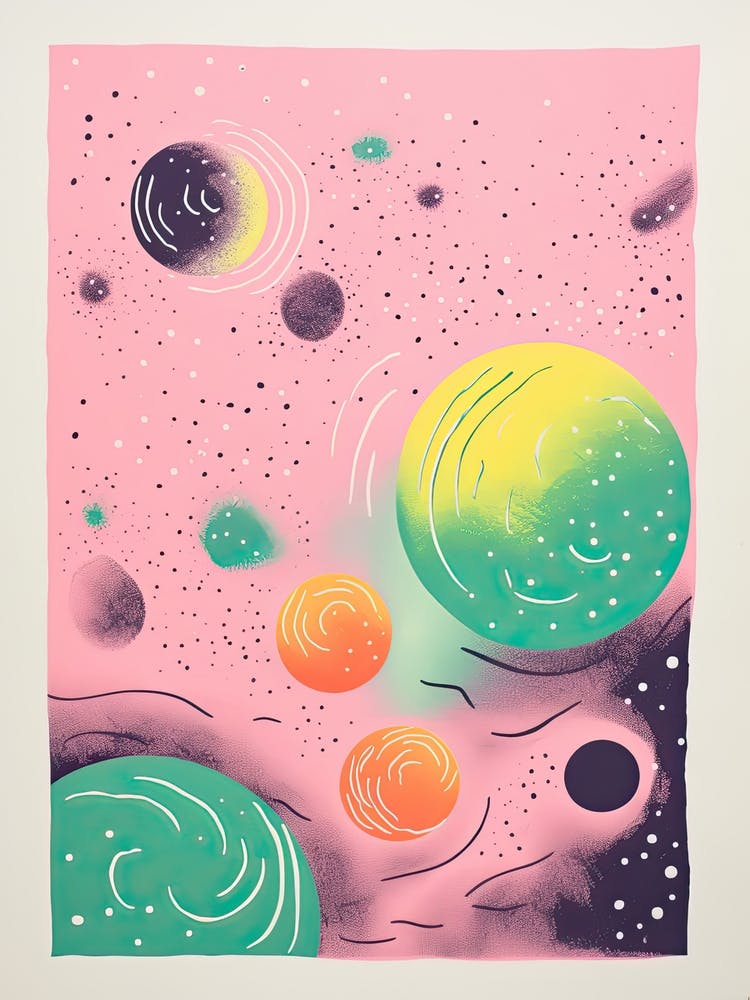 Abstract Landscape Risograph Style 32