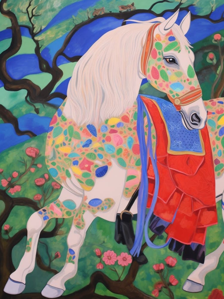 Maximalist Animal Painting Horse 2