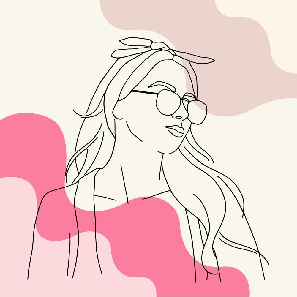 Portrait Of A Woman With Glasses