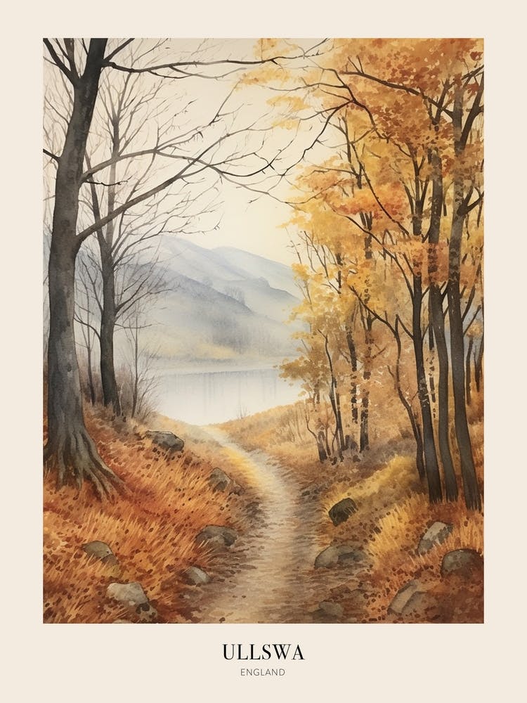 The Lake Districts Ullswa Uk Trail Poster