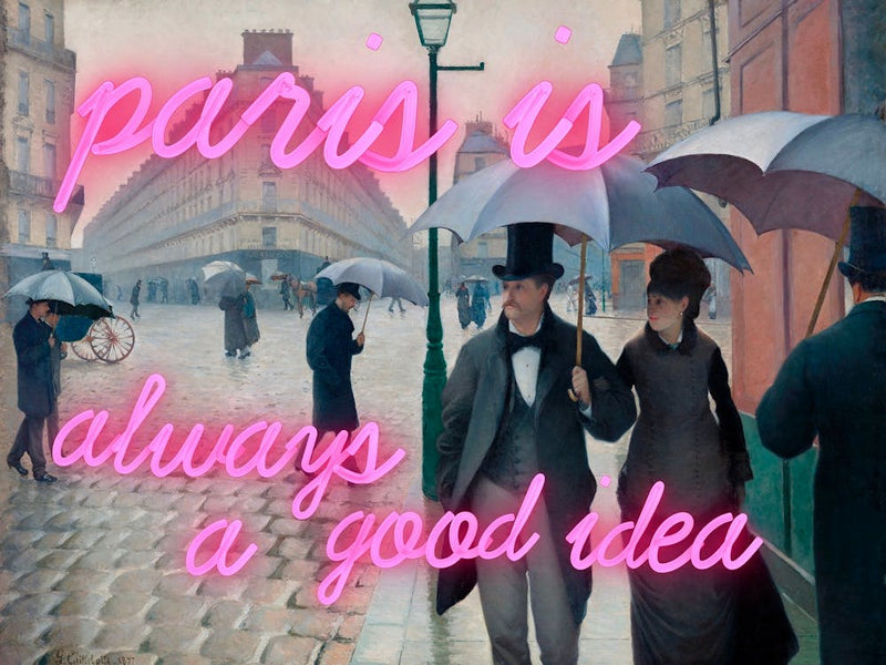 Paris is always a good idea altered vintage sassy trendy art