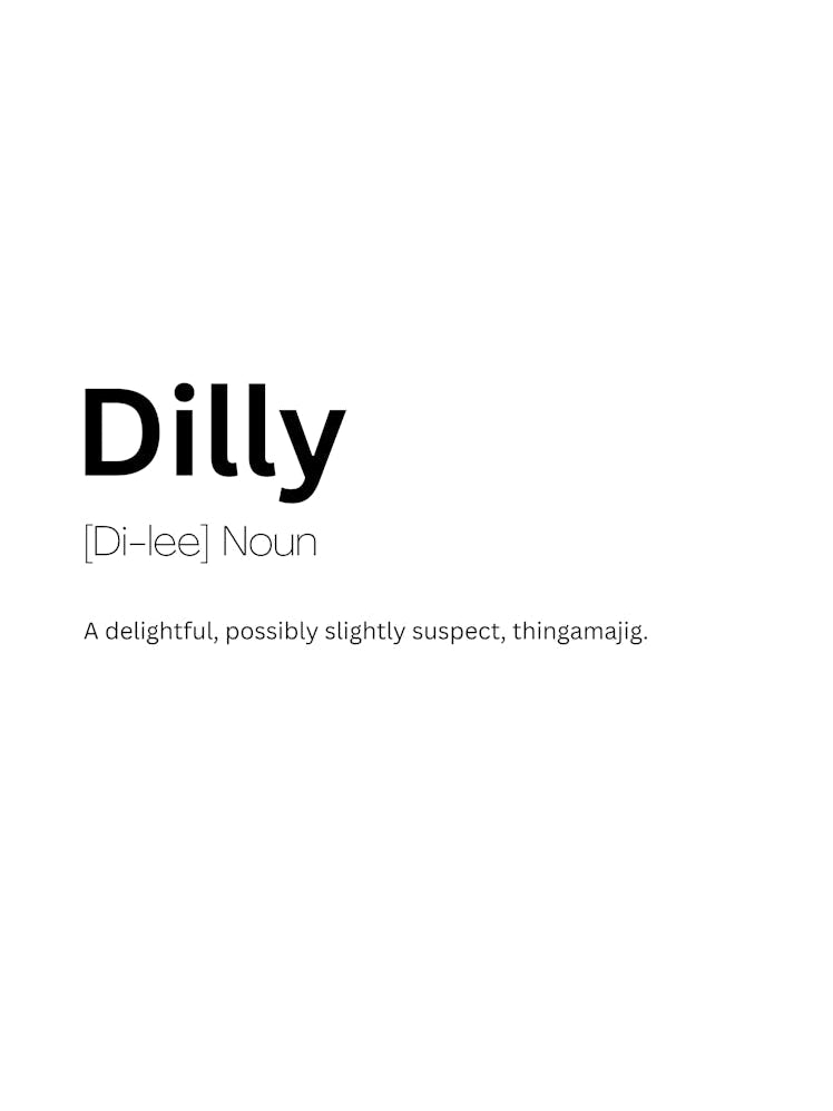 Dilly Definition Meaning 1