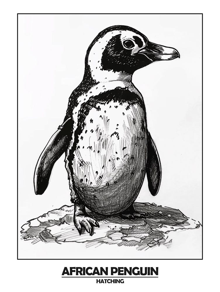 Penguin Hatching Poster