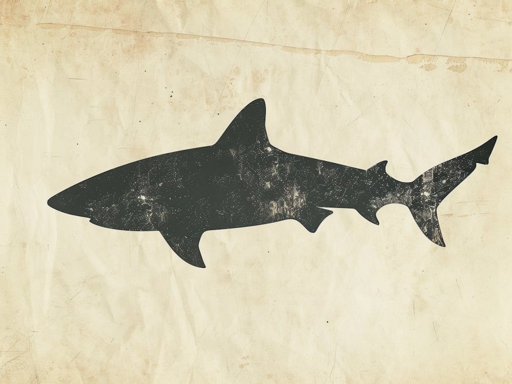 Nurse Shark Grey Silhouette 3