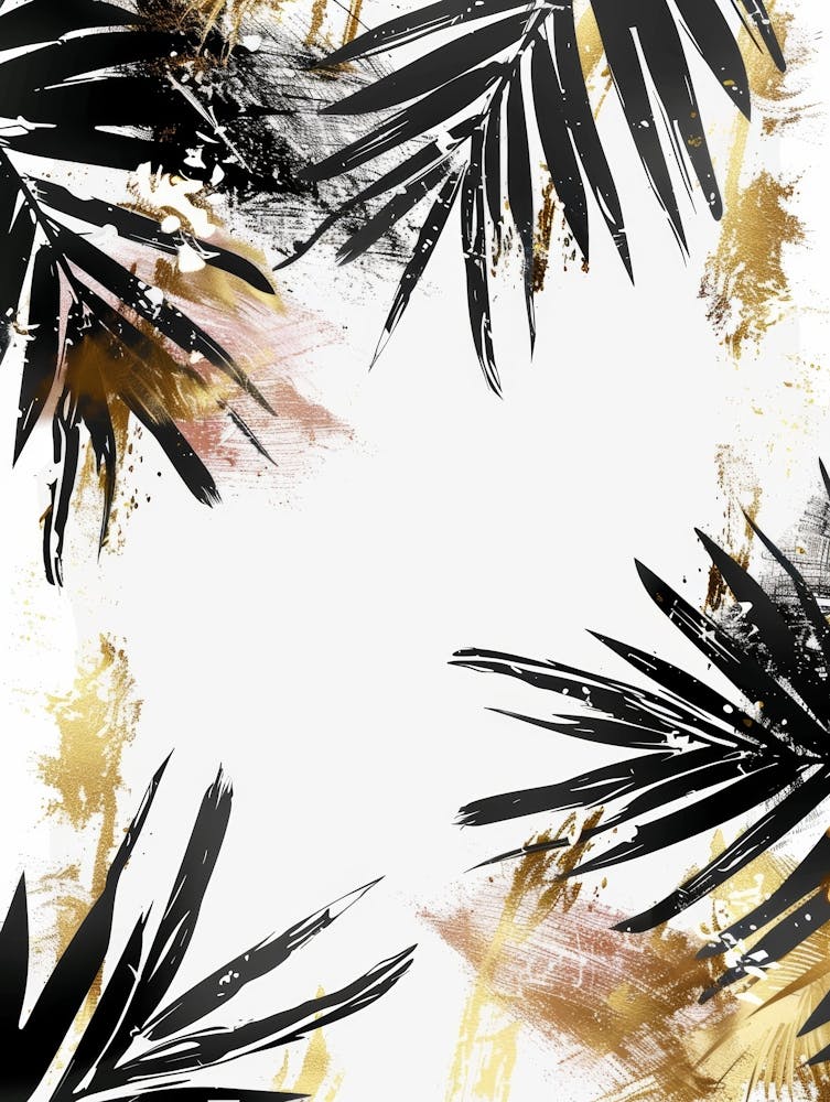 Palm Leaves Canvas Art 1