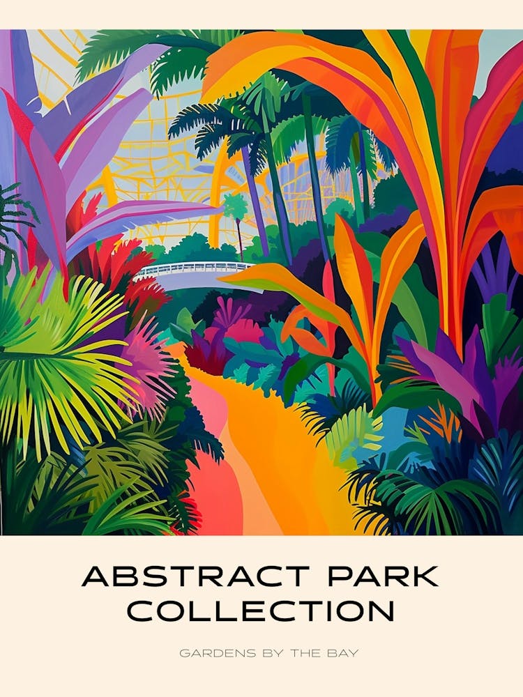 Abstract Park Collection Poster Gardens By The Bay Singapore 4