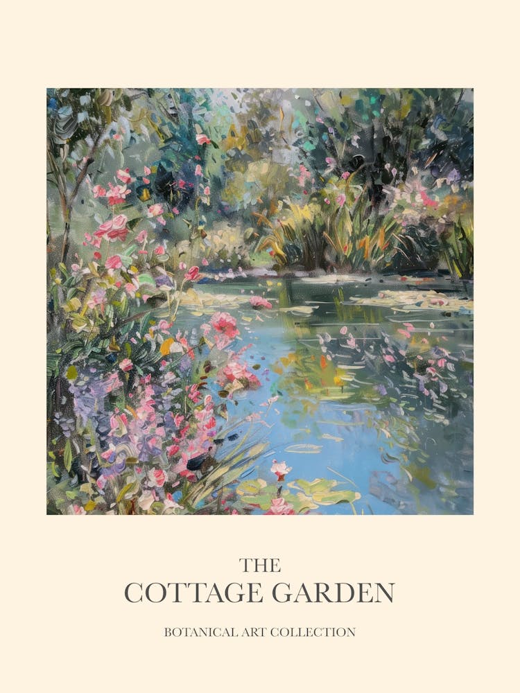 Cottage Garden Poster Enchanted Pond 5