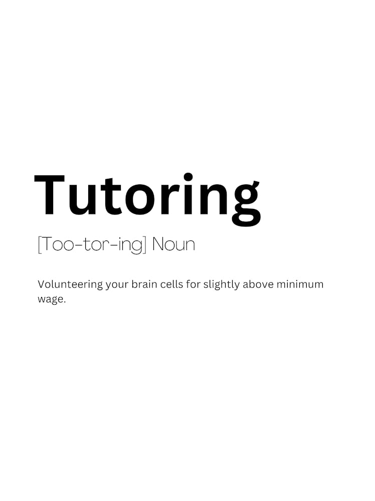 Tutoring Definition Meaning