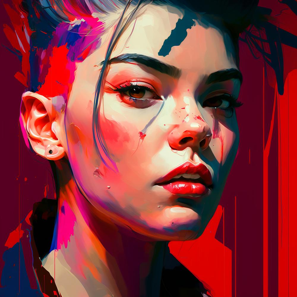 Fine Art Style Tank Girl Portrait