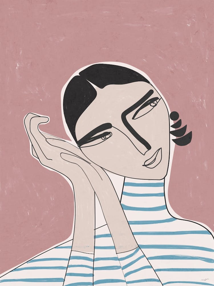 Girl with Striped Shirt
