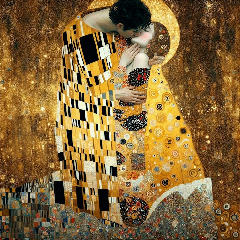 the Kiss By Gustav Klimt