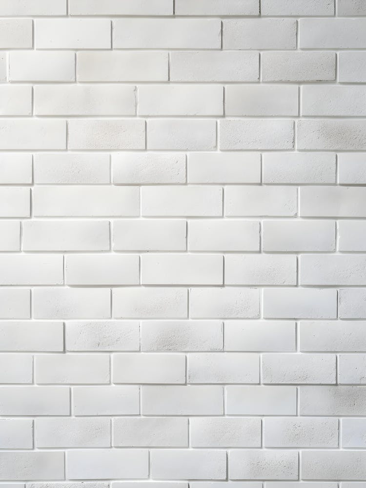 Clean White Brick Wall