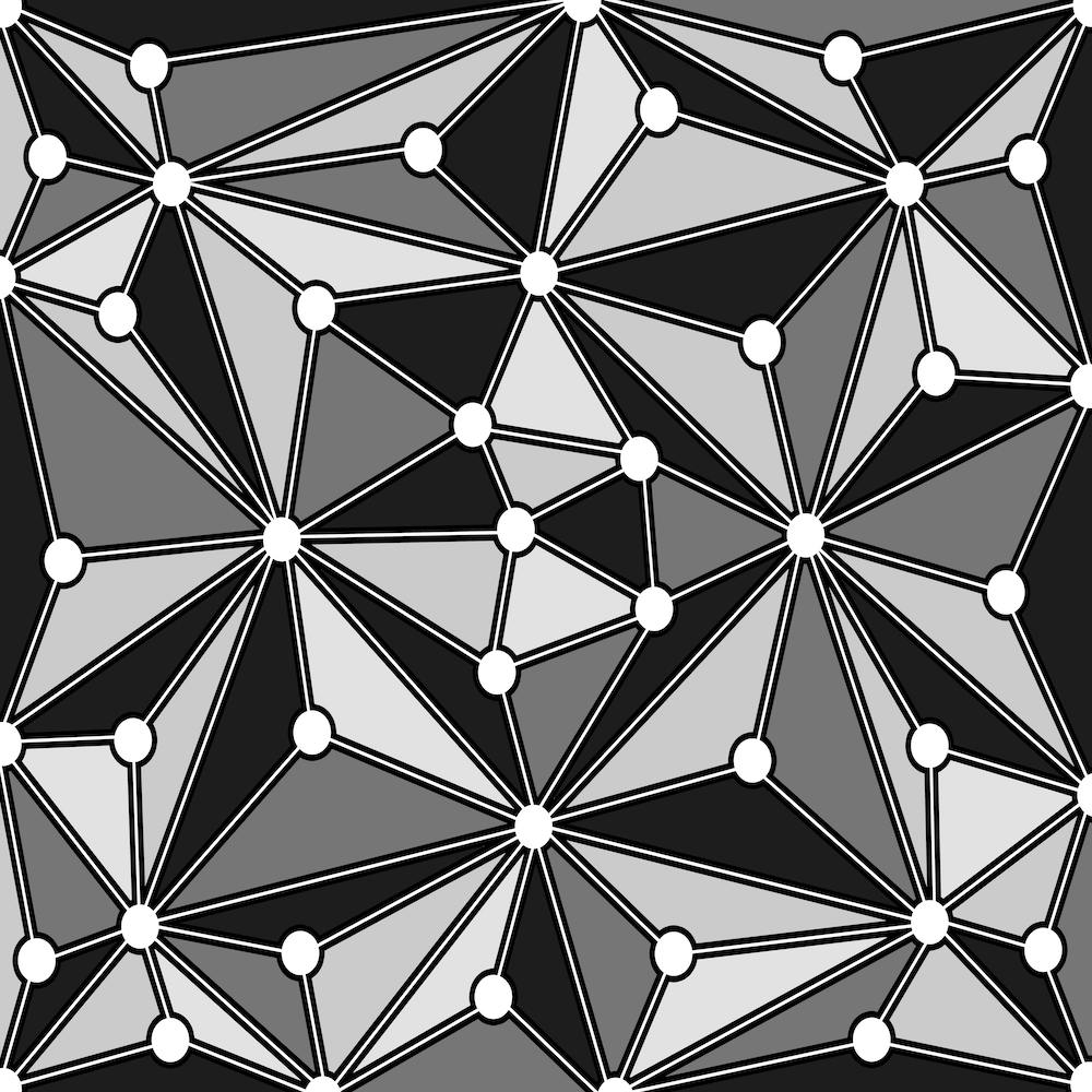 Abstract Black And White Geometric Pattern