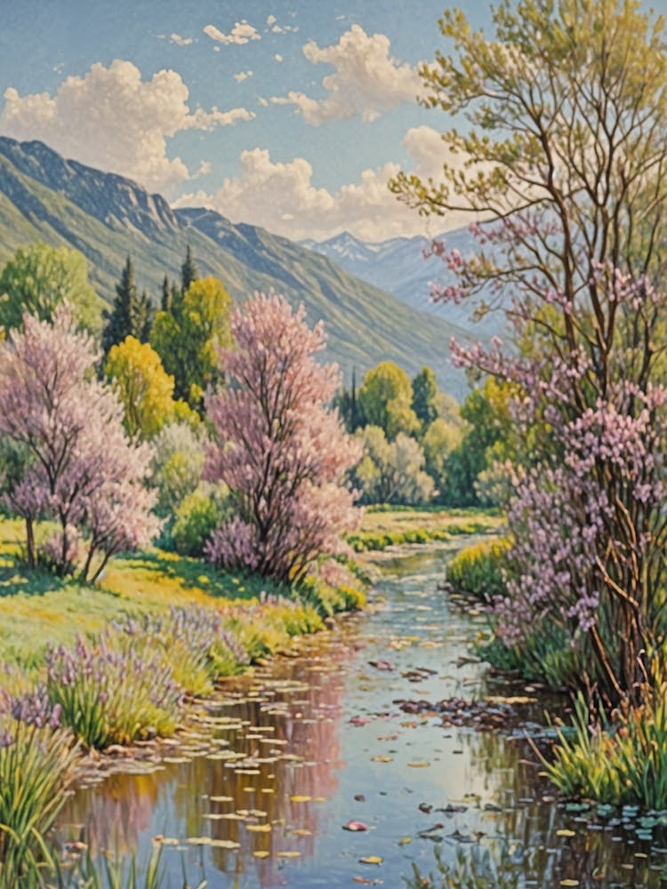 Serene Spring Blossoms