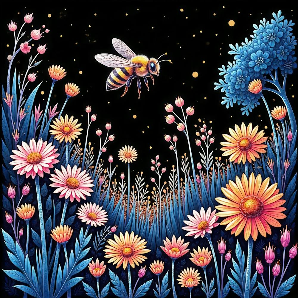Bee In The Meadow