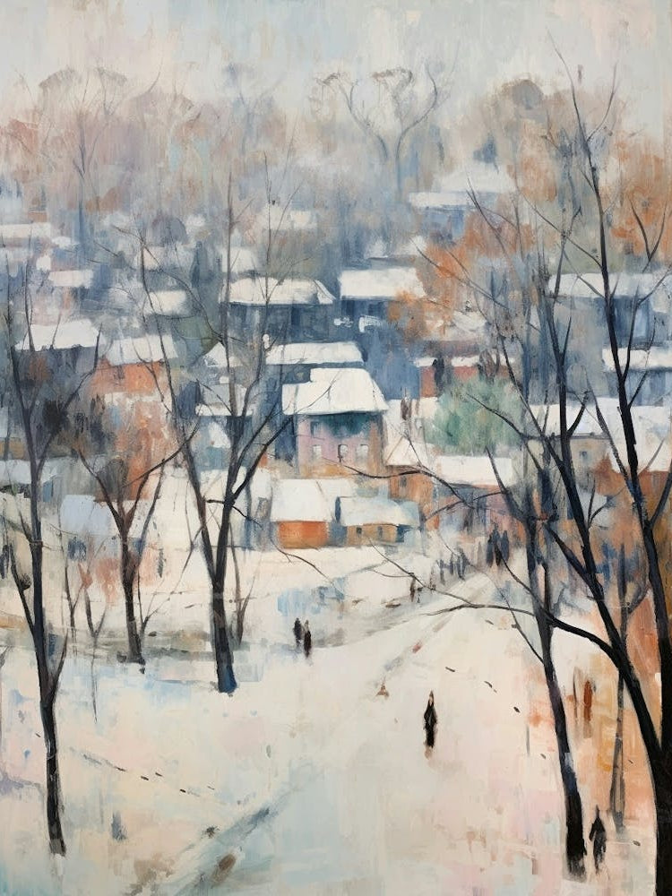 Winter City Park Painting Ditan Park Beijing 3