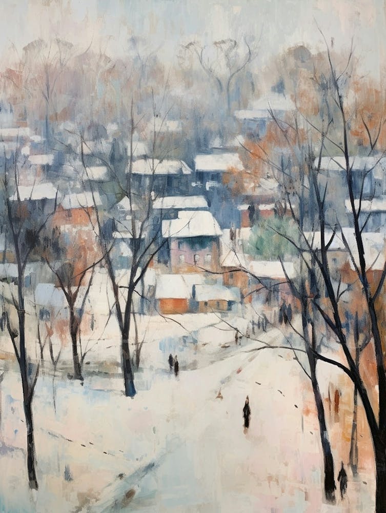 Winter City Park Painting Ditan Park Beijing 3